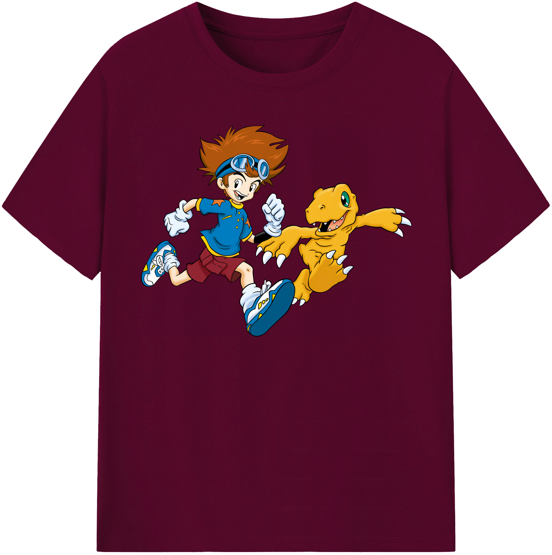 （画像用） Digimon デジタルモンスター/デジモン レディースカジュアルプリントTシャツ（綿100％）
